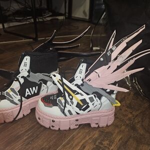 AW Winged High-Top Sneakers